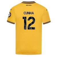 Camisa de Futebol Wolves Matheus Cunha #12 Equipamento Principal 2024-25 Manga Curta